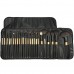 Professional Makeup Brushes, 24 Piece Set, Black, Great for Highlighting & Contouring, Includes Free Case, By Beauty Bon® Professional Makeup Brushes, 24 Piece Set, Black, Great for Highlighting & Contouring, Includes Free Case, By Beauty Bon®